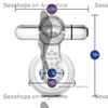 Anillo para retrasar la eyaculacion con potete vibrador